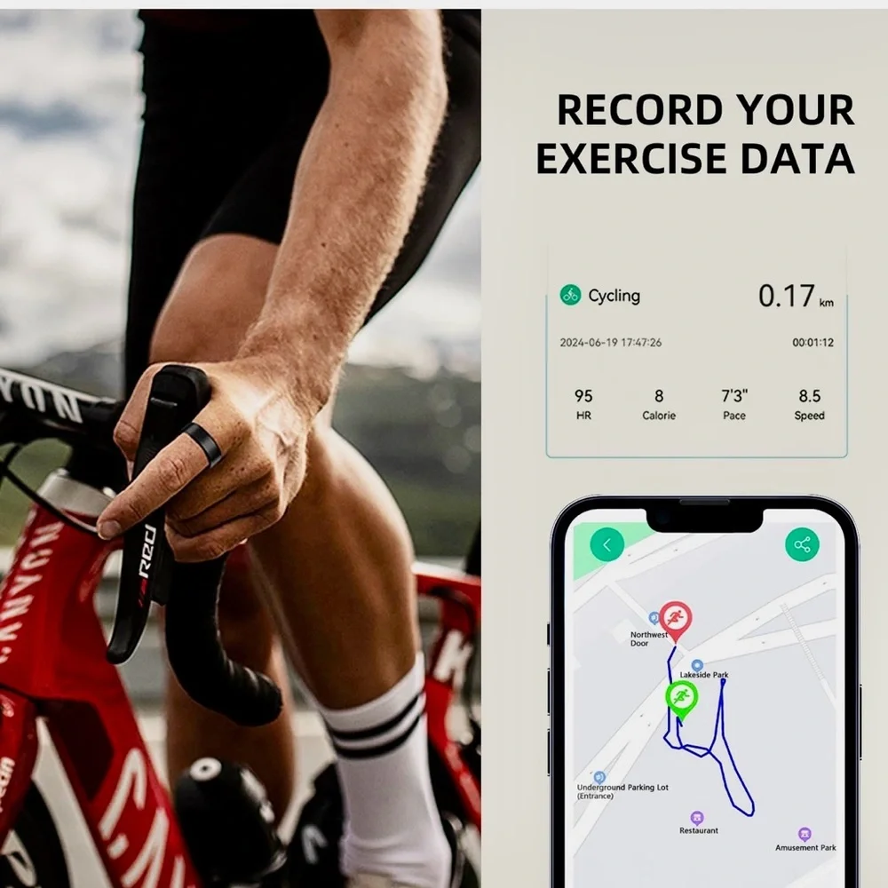 Smart Fitness Ring - Silver-#11